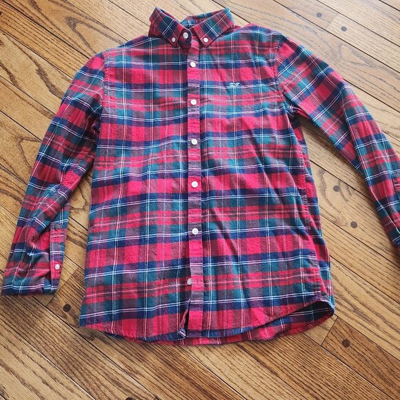 Boys Vineyard Vines Flannel long sleeve shirt - Picture 1 of 3
